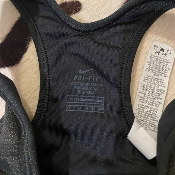 Gold and Black Nike Pro Sports Bra - Picture 2 of 3